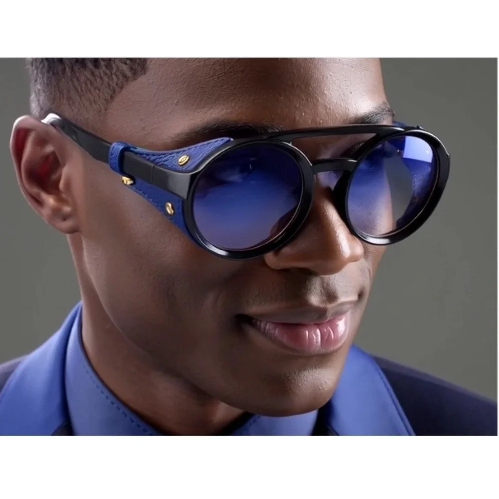 Men Sunglasses Blue Gradient Lens Modern UV400 Outdoor Gafas Lentes Para Humbres